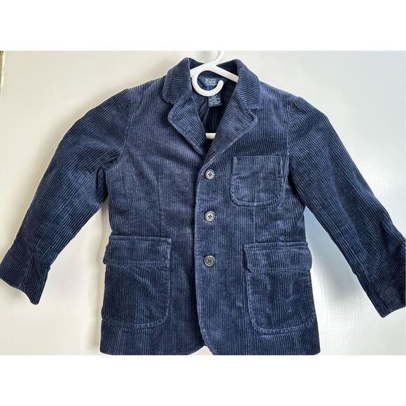 Polo Ralph Lauren size 5 navy corduroy boys blazer/ sports coat